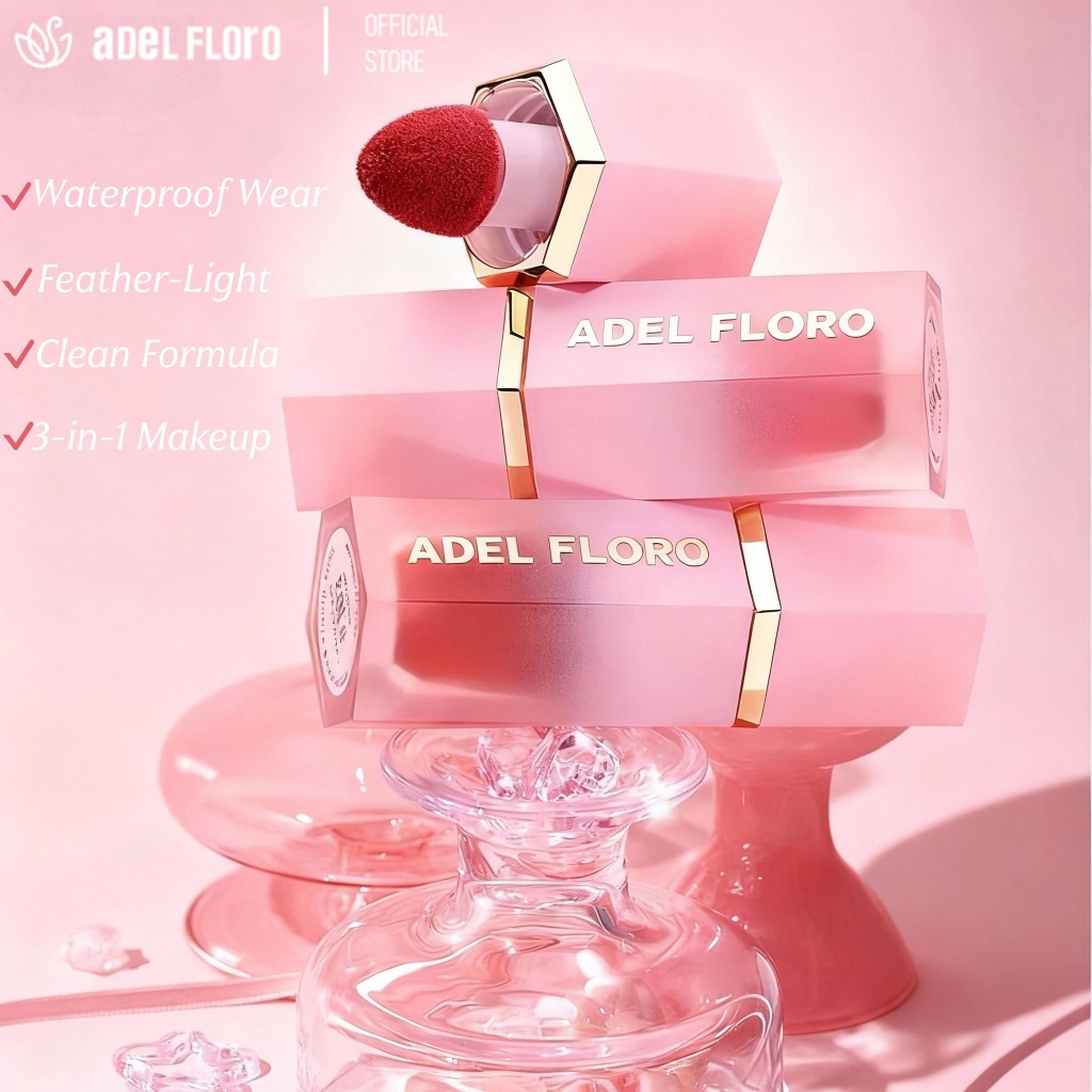 Son Nước Má Hồng Adel FluidBlush ⬢ - Chấm Má Môi Mắt, Lên Màu Tự Nhiên, Không Bết Dính, Giữ Màu 12H