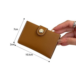 Chính Hãng Da Thật Chính Hãng Ví Nữ Phong Cách Mới Thời Trang Đơn Giản Đựng Thẻ Lớp Đầu Tiên Bò Quà Tặng Nữ