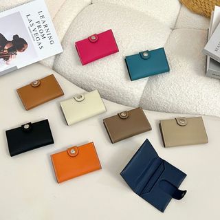 Chính Hãng Da Thật Chính Hãng Ví Nữ Phong Cách Mới Thời Trang Đơn Giản Đựng Thẻ Lớp Đầu Tiên Bò Quà Tặng Nữ