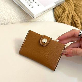 Chính Hãng Da Thật Chính Hãng Ví Nữ Phong Cách Mới Thời Trang Đơn Giản Đựng Thẻ Lớp Đầu Tiên Bò Quà Tặng Nữ