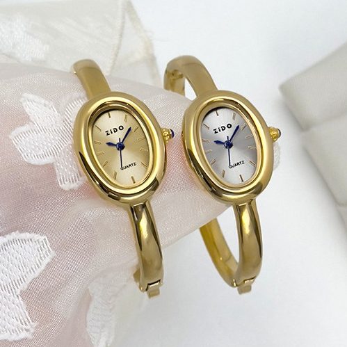 Đồng hồ nữ mới, đồng hồ đeo tay hình bầu dục thích hợp, cảm giác cao cấp, khí chất đơn giản, đồng hồ nữ thạch anh