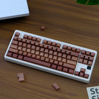 Hạt Gỗ Đỏ Bên Tỏa Sáng Qua Keycaps PBT Dye-sub Cherry Profile Keycap Tùy Chỉnh Keycaps Tương Thích Với Cherry Gateron MX Switch