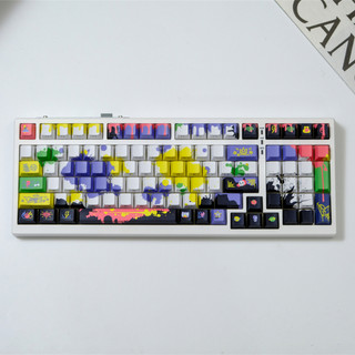 Graffiti Side Shine Through Keycaps PBT Dye-sub Cherry Profile Keycap Custom Keycaps Tương thích với Cherry Gateron MX Switch