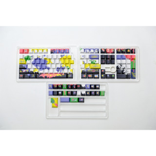 Graffiti Side Shine Through Keycaps PBT Dye-sub Cherry Profile Keycap Custom Keycaps Tương thích với Cherry Gateron MX Switch