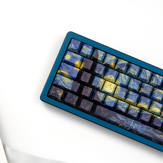 Đêm đầy sao tỏa sáng qua Keycaps PBT Dye-sub Cherry Profile Keycap Custom Keycaps Tương thích với Cherry Gateron MX Switch