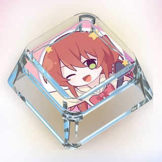 BOCCHI THE ROCK Keycaps Hoạt Hình Dễ Thương Keycaps Tùy Chỉnh Bàn Phím Cơ Trong Suốt Keycaps