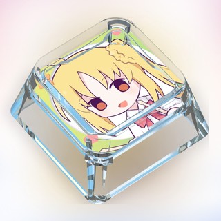 BOCCHI THE ROCK Keycaps Hoạt Hình Dễ Thương Keycaps Tùy Chỉnh Bàn Phím Cơ Trong Suốt Keycaps
