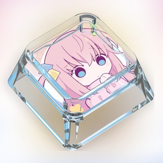 BOCCHI THE ROCK Keycaps Hoạt Hình Dễ Thương Keycaps Tùy Chỉnh Bàn Phím Cơ Trong Suốt Keycaps