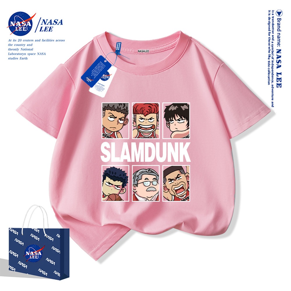 Nasa Pure Cotton Tay Ngắn 2025 Phong Cách Mới Trẻ Em Tay Ngắn Mềm Mại Thoải Mái Thời Trang Dễ Thương