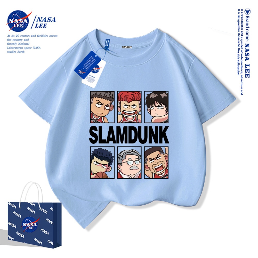 Nasa Pure Cotton Tay Ngắn 2025 Phong Cách Mới Trẻ Em Tay Ngắn Mềm Mại Thoải Mái Thời Trang Dễ Thương