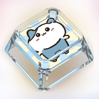 Chiikawa Keycaps Hoạt Hình Dễ Thương Keycaps Tùy Chỉnh Bàn Phím Cơ Trong Suốt Keycaps