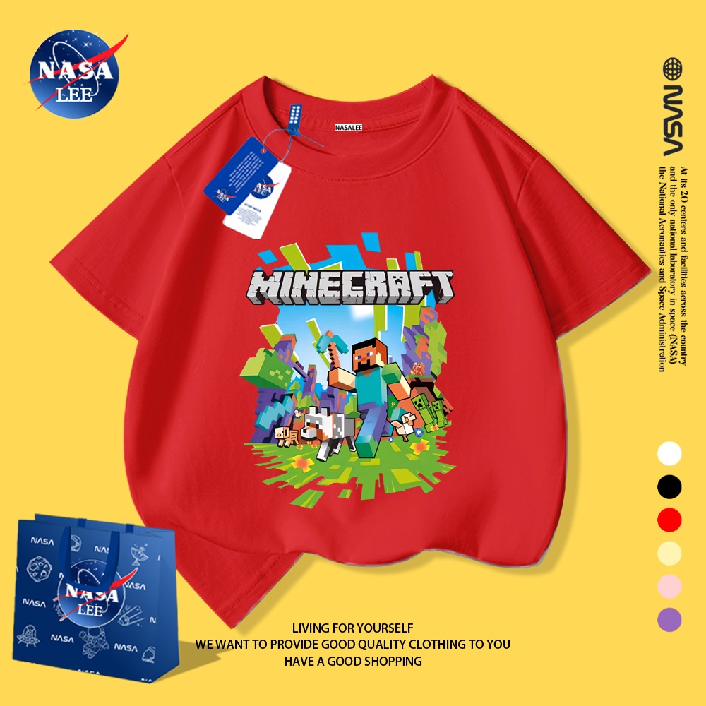 NASA Áo thun trẻ em họa tiết "My World" thiết kế đẹp, thoải mái, phù hợp cho mọi ngày