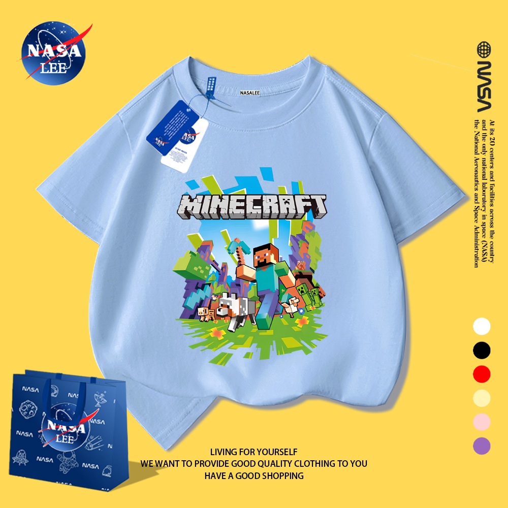 NASA Áo thun trẻ em họa tiết "My World" thiết kế đẹp, thoải mái, phù hợp cho mọi ngày