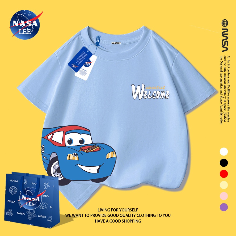 NASA Áo thun trẻ em chất liệu thoáng mát, kiểu dáng năng động, lý tưởng cho mùa hè