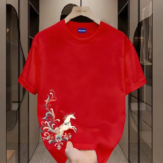 ✨Hàng có sẵn✨ WASSUP mẫu Tết năm Bính Ngọ — Áo thun nam mẫu mới! 100% cotton, thời trang, Unisex