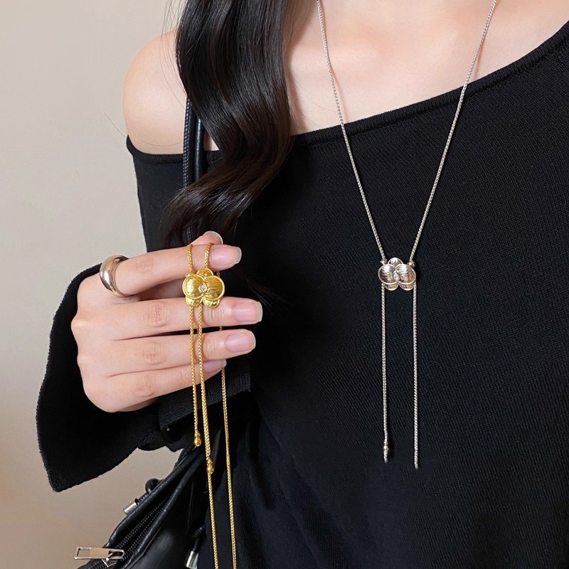 Vòng cổ hoa lan thời trang bạc - Quà tặng sinh nhật tinh tế cho học sinh