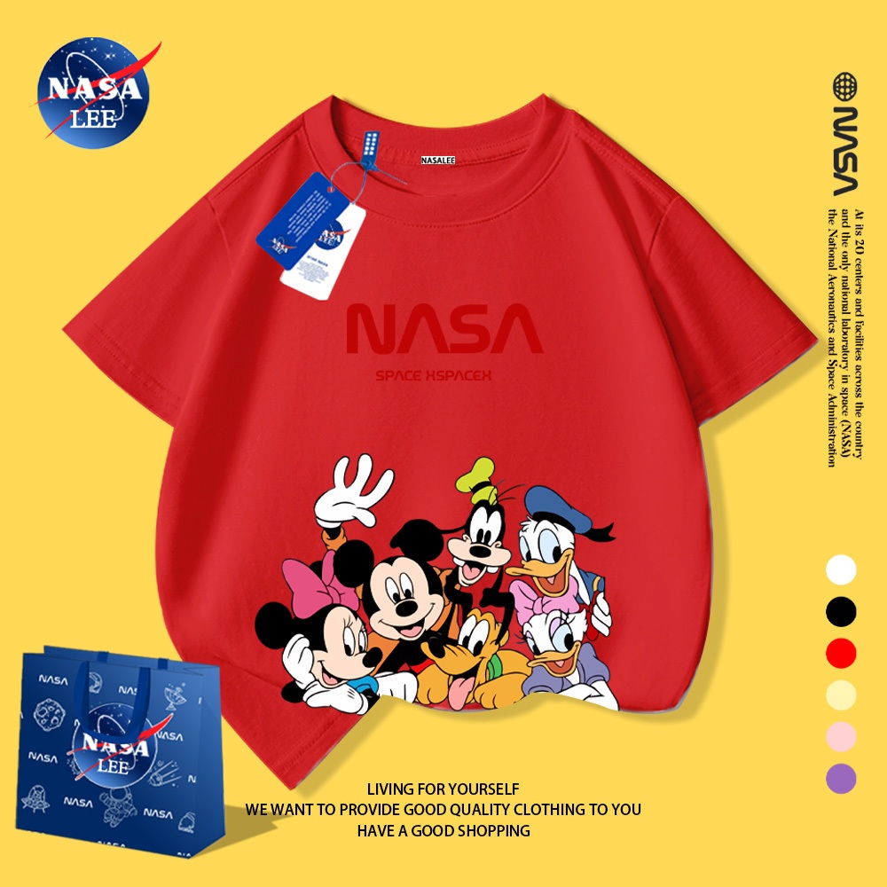 Áo thun cotton in hình Mickey! 🐭 Chất liệu cotton mềm mịn "muốn sờ", form rộng oversize mặc siêu thích!