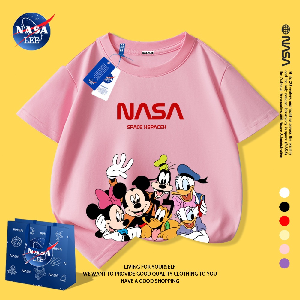 Áo thun cotton in hình Mickey! 🐭 Chất liệu cotton mềm mịn "muốn sờ", form rộng oversize mặc siêu thích!