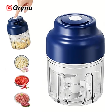 Gryno Máy xay sinh tố Mini Máy xay tỏi điện Máy xay thực phẩm nhanh chóng Máy nghiền rau Máy xay sinh tố cầm tay Máy xay thực phẩm Pencincang