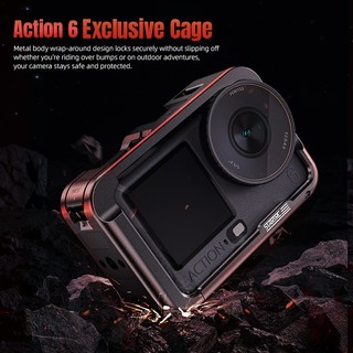 Dành Cho DJI Osmo HÀNH ĐỘNG 6 Kim Loại Thỏ Lồng Đa Chức Năng Mở Rộng VLOG Chụp Ảnh Thể Thao Camera Khung Bảo Vệ Phụ Kiện