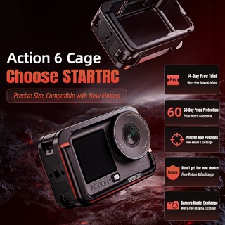 Dành Cho DJI Osmo HÀNH ĐỘNG 6 Kim Loại Thỏ Lồng Đa Chức Năng Mở Rộng VLOG Chụp Ảnh Thể Thao Camera Khung Bảo Vệ Phụ Kiện