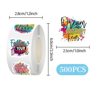 500 CÁI Khuyến khích Nhãn dán truyền cảm hứng Giáo viên Trường học Sinh Văn phòng phẩm Đồ chơi Phần thưởng Cuộn Dán
