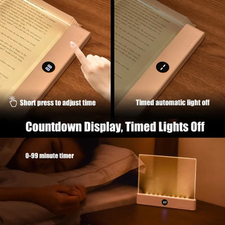 Đèn LED phẳng 2 trong 1 Sách Đèn ngủ Sạc USB Bảo vệ mắt Đèn đọc sách tầm nhìn ban đêm cho học sinh Sử dụng trong nhà