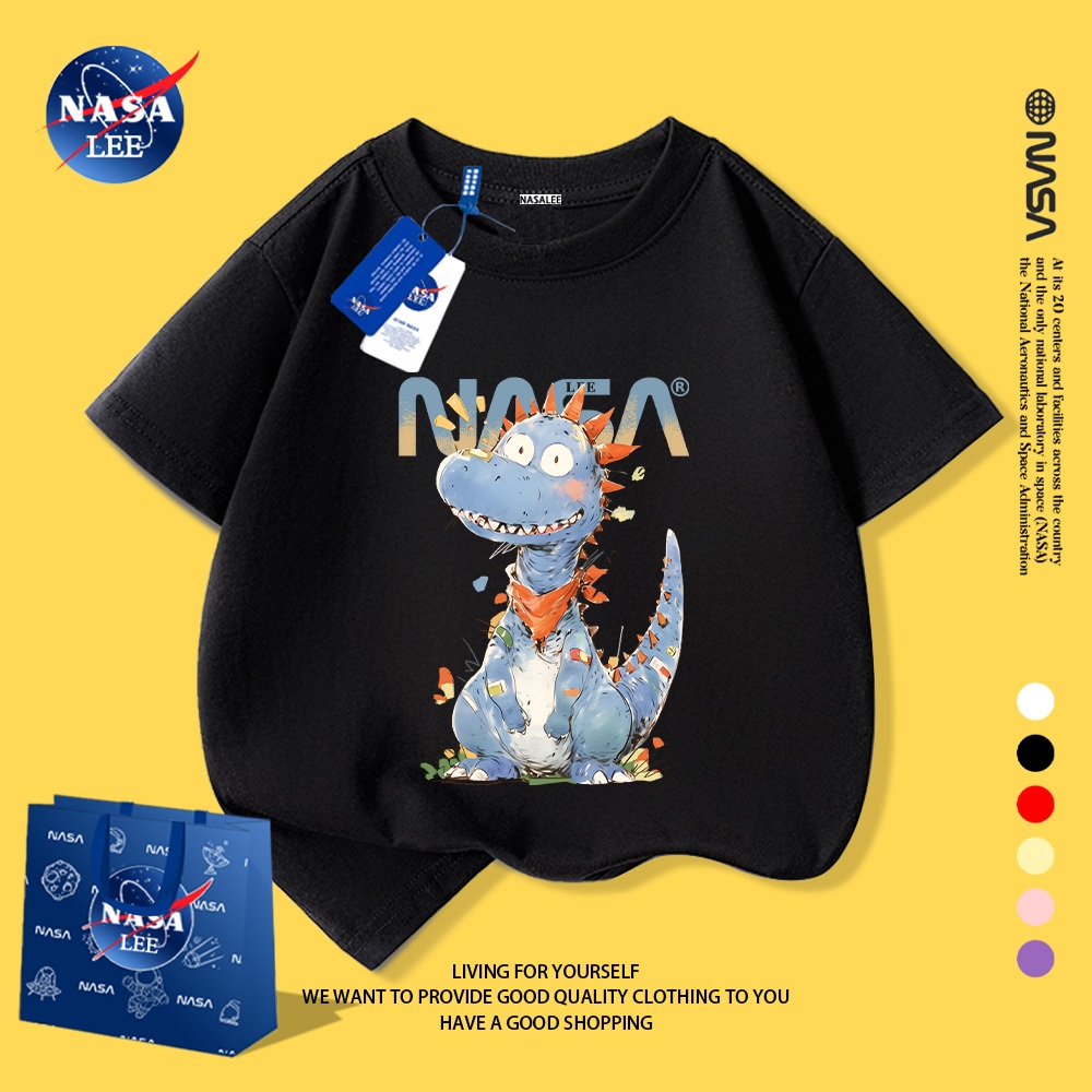 Áo Thun Trẻ Em Họa Tiết Khủng Long NASA CỰC HOT 🦕👕Mềm Mại, Dễ Thương, Cực Chất!
