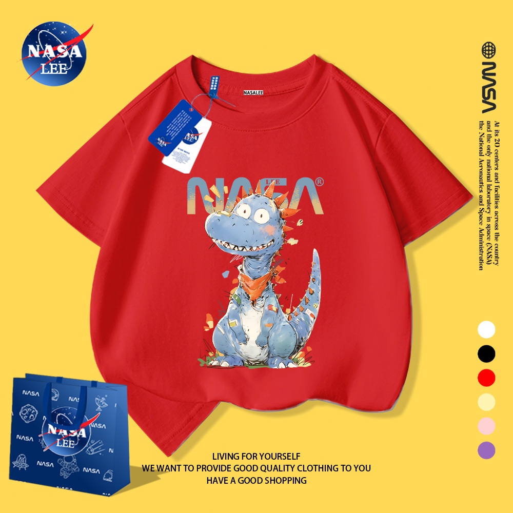 Áo Thun Trẻ Em Họa Tiết Khủng Long NASA CỰC HOT 🦕👕Mềm Mại, Dễ Thương, Cực Chất!