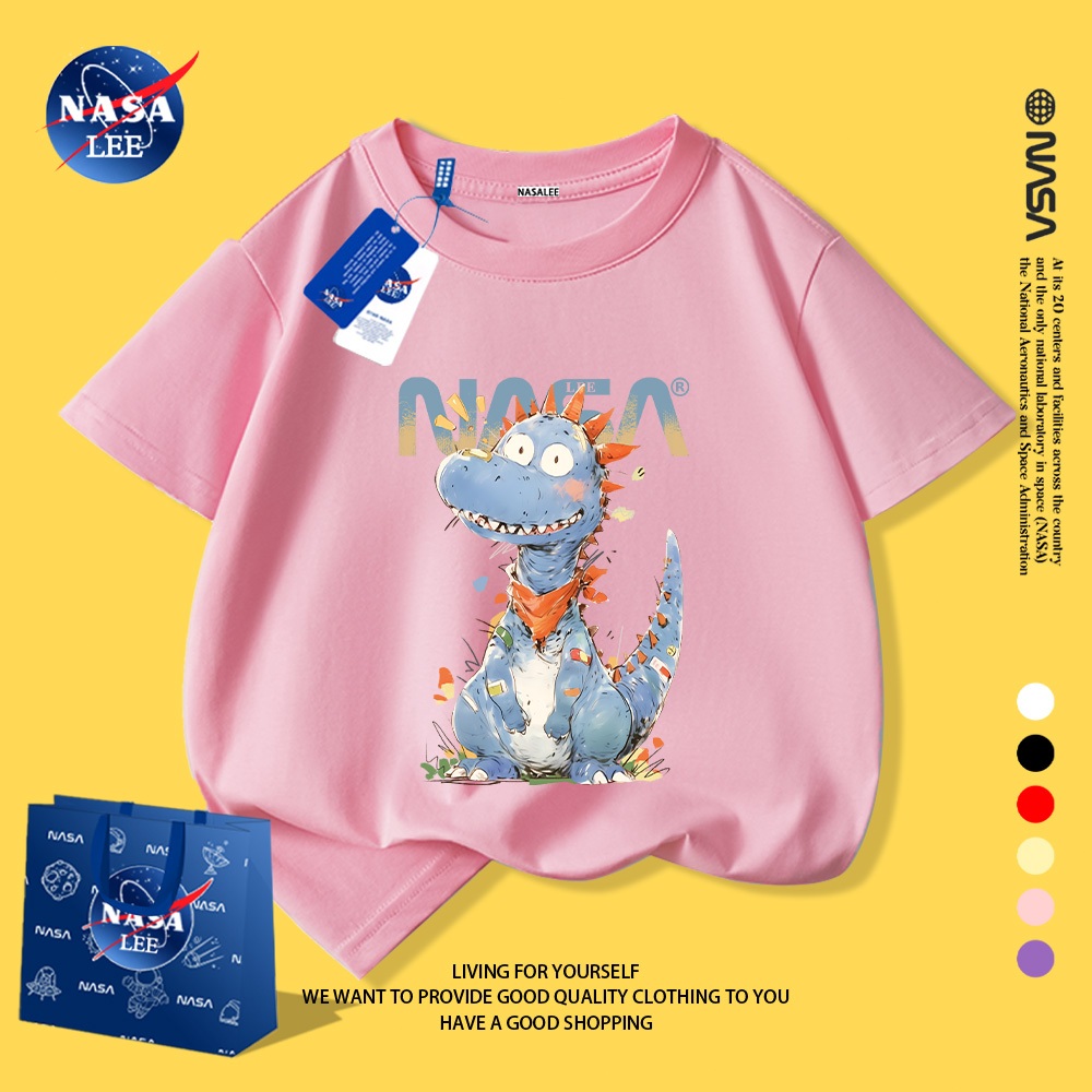 Áo Thun Trẻ Em Họa Tiết Khủng Long NASA CỰC HOT 🦕👕Mềm Mại, Dễ Thương, Cực Chất!