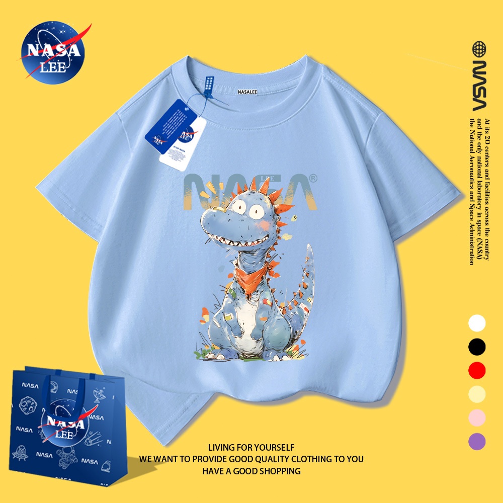 Áo Thun Trẻ Em Họa Tiết Khủng Long NASA CỰC HOT 🦕👕Mềm Mại, Dễ Thương, Cực Chất!
