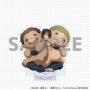 Gối búp bê sang trọng Attack on Titan Ver. Bộ huy hiệu đứng Levi Acrylic lớn Quà tặng sưu tập Anime