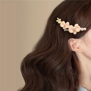 Kẹp tóc phalaenopsis ngọc trai cao cấp, kẹp bên phẳng cho décor tóc đẹp