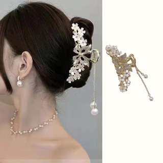 T Tính Khí Hoa Rỗng Bướm Tua Rua Phong Cách Mới Kẹp Tóc Tinh Tế