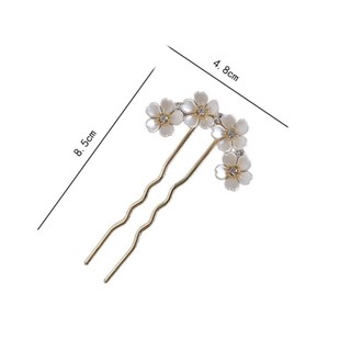 Kẹp Tóc Hình Chữ U Handmade Ngọc Trai và Kim Cương - Phụ Kiện Tóc Nữ