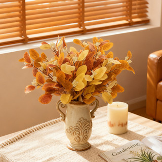 Cành Lá Khuynh Diệp Giả 52cm Trang Trí Nhà Cửa Decor Phòng Khách Bắc Âu Vintage Hoa Cao Cấp Phụ Kiện Chụp Ảnh Bình Để Bàn Sang Trọng Táo Nhựa Lụa Đỏ Cam Hồng Xanh Đám Cưới Sự Kiện Nội Thất Hiện Đại Độc Đáo Bền Tươi Sáng Sắc Sảo Lung Linh