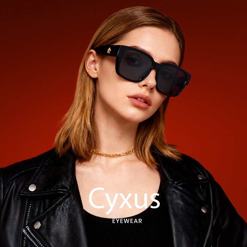 Cyxus Kính Mát Đeo Ngoài 2026 Năm Ngọ Phiên Bản Giới Hạn Phân Cực UV400 Gọng Vuông TR90 1821