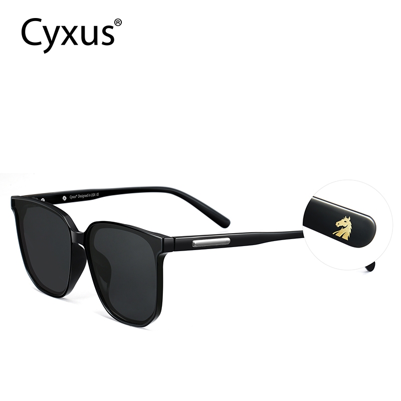 Cyxus Kính Mát Phân Cực 2026 Năm Ngọ Phiên Bản Giới Hạn Gọng Vuông TR90 UV400 Cho Nam Nữ 1711