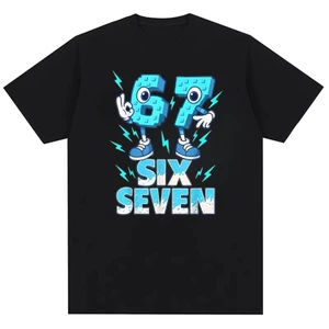 Six Seven 67 Áo Thun Cotton Nguyên Chất Họa Tiết Vui Nhộn Cho Nam Và Nữ