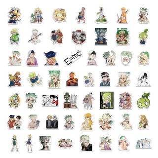 54 Chiếc Anime Dr.STONE Dán Decal DIY Điện Thoại Notebook Vali Laptop Tủ Lạnh Kid Miếng Dán