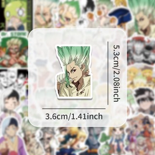 54 Chiếc Anime Dr.STONE Dán Decal DIY Điện Thoại Notebook Vali Laptop Tủ Lạnh Kid Miếng Dán
