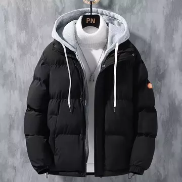 Có sẵn áo khoác M-8XL Áo khoác cộng với Áo khoác nhung áo khoác thu đông áo khoác Bông Áo khoác ấm Áo khoác cổ đứng giản dị áo khoác nam trơn Áo Khoác Chống Gió Áo khoác công sở 23E6