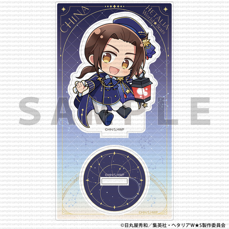 Anime Hetalia Trục Powers Chibi Bầu Trời Đầy Sao Rèm Linh Hồn Acrylic Đứng - APH Hình Dễ Thương Huy Hiệu Bộ Sưu Tập