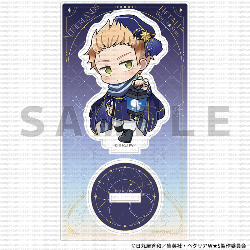 Anime Hetalia Trục Powers Chibi Bầu Trời Đầy Sao Rèm Linh Hồn Acrylic Đứng - APH Hình Dễ Thương Huy Hiệu Bộ Sưu Tập