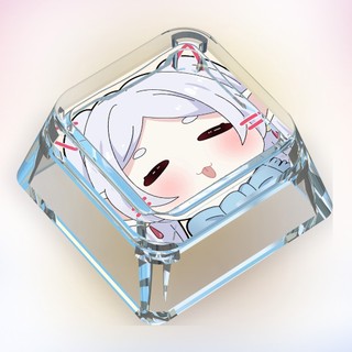 Frien Keycaps Hoạt Hình Dễ Thương Keycaps Tùy Chỉnh Bàn Phím Cơ Trong Suốt Keycaps