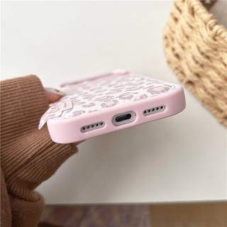 Ốp điện thoại chất liệu PU họa tiết da báo cho iPhone 17 Pro Max 16 pro max