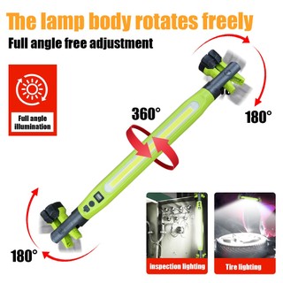 Thanh đèn LED từ tính 3000LM với móc và pin sạc lại không dây 2000mAh, phù hợp sửa chữa xe hơi