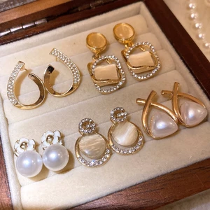 Trang sức thời trang 10 món ngọc trai vàng với kim cương giả và mắt mèo - Dành cho mỗi ngày