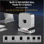 ACASIS Mac Mini M4 Dock & Chân đế 40Gpbs 8 trong 1 Hub USB-C với 2xDP, SD / TF 3.0, 3xUSB-A 3.2, M.2 NVME Vỏ SSD Tương thích với Thunderbolt 4 / 3 — ảnh 5