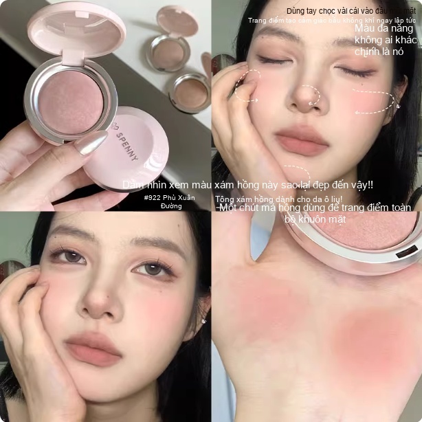 [MỚI 2026] Phấn Má Hồng Spenny Soft Mist Baking Blush - Nâng Tông Da, Kiềm Dầu, Lên Màu Chuẩn Tự Nhiên - Phấn Má Tím Triệt Sắc (Purple Blush) Chính Hãng